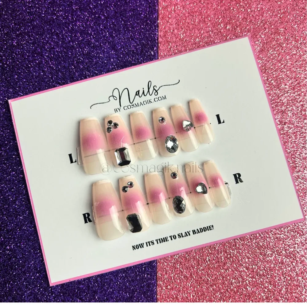 Diamond Blush Press-On Nails - Image 3