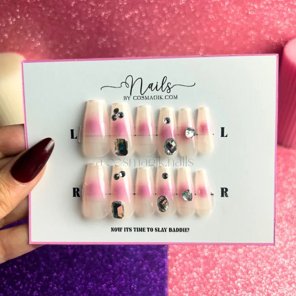 Diamond Blush Press-On Nails - Image 4