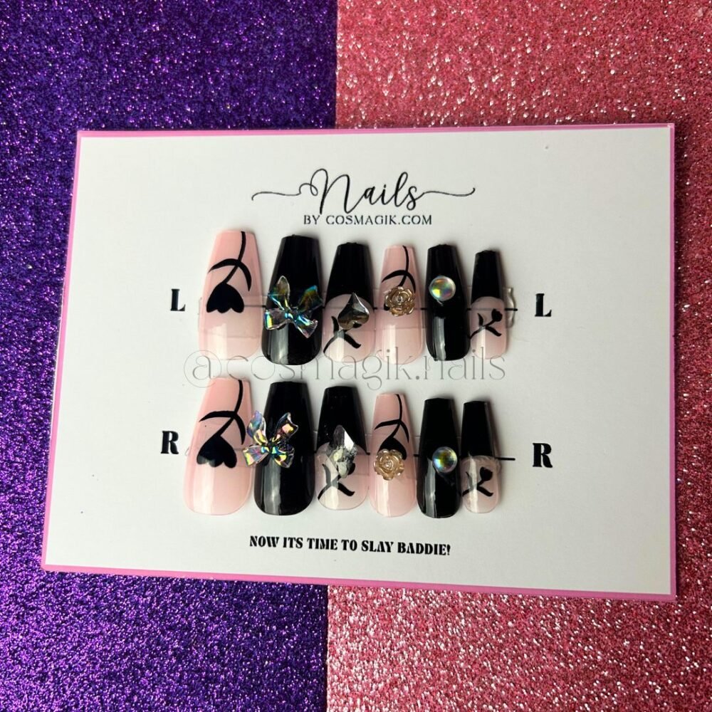 Midnight Glitz Press-On Nails - Image 2