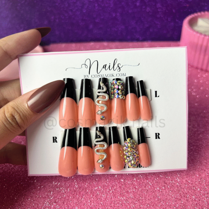 It Girl press-on nails by Nails by Cosmagik – bold, reusable glam nails for baddies in Pakistan